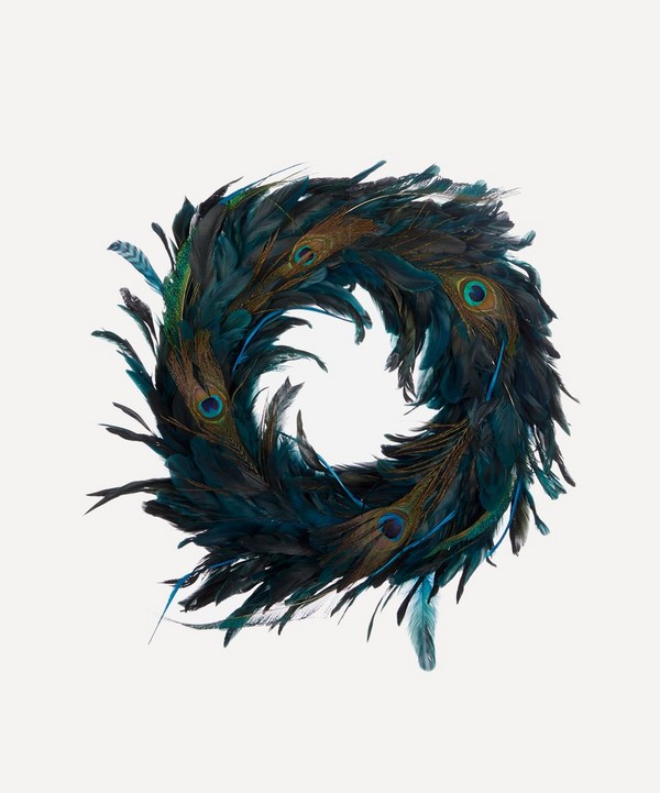 Christmas - Peacock Feather Wreath