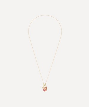 Polly Wales - 18ct Gold Plum Blossom Petite Coeur De Fantasisie Pendant Necklace image number 2