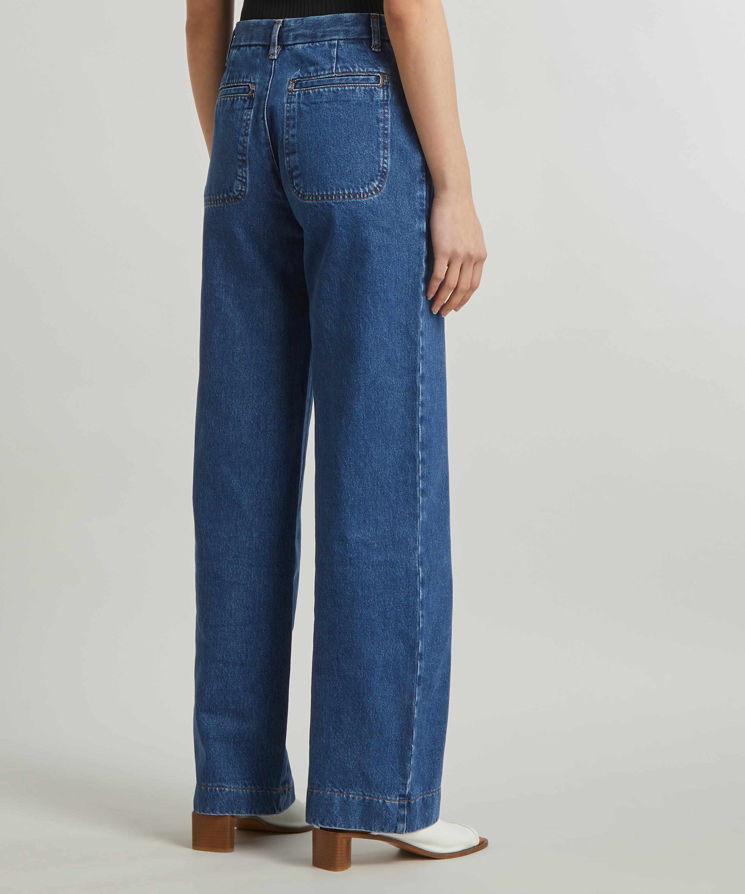 A.P.C. Seaside Wide-Leg Jeans | Liberty