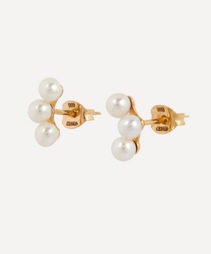 Mateo - 14ct Gold The Pearl Stud Earrings image number 1