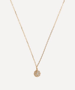 Mateo - 14ct Gold Diamond Ball Pendant Necklace image number 0
