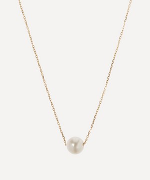 Mateo - 14ct Gold Suspended Pearl Necklace image number 0