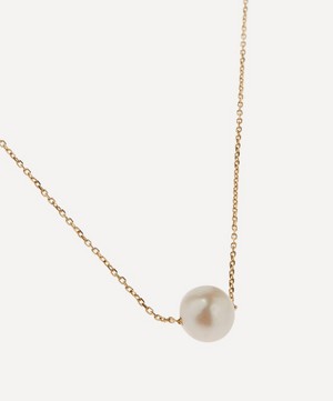 Mateo - 14ct Gold Suspended Pearl Necklace image number 2
