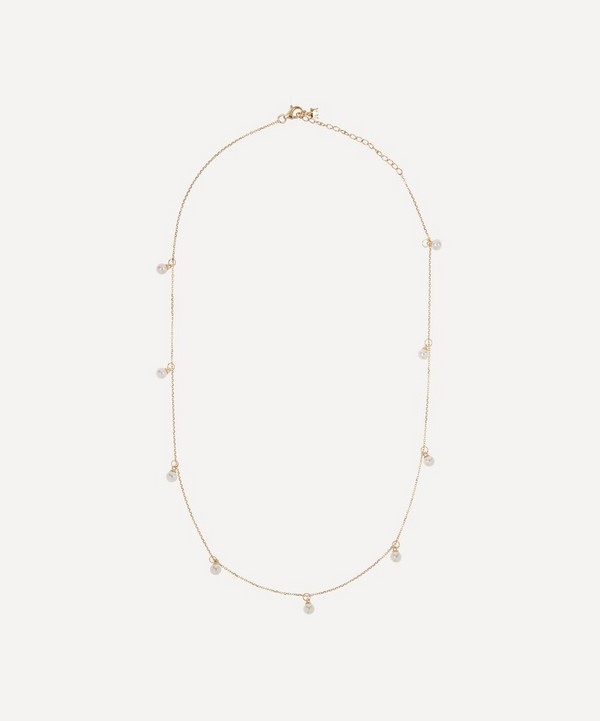 Mateo - 14ct Gold Delicate Pearl Necklace image number null