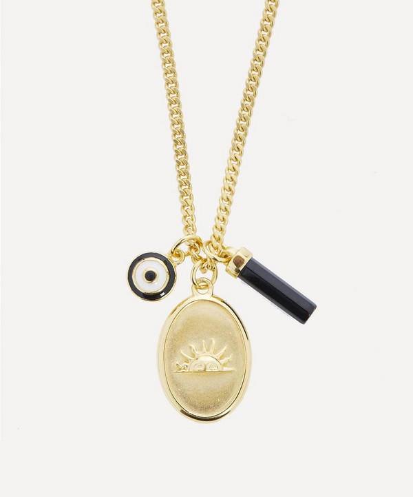 Miansai - 14ct Gold-Plated Vermeil Dawn Trilogy Pendant Necklace image number null