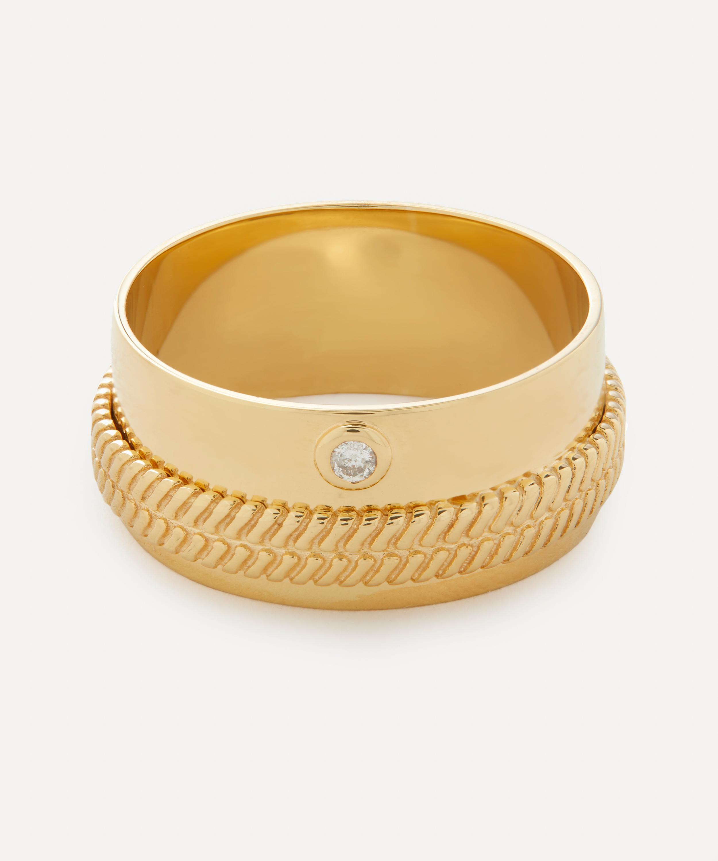 Pascale Monvoisin - 9ct Gold Jil No 3 Band Ring image number 0