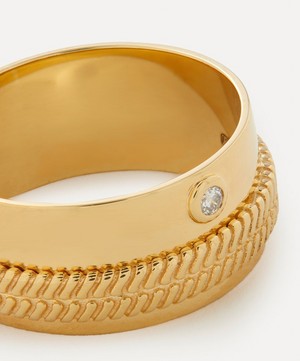 Pascale Monvoisin - 9ct Gold Jil No 3 Band Ring image number 1
