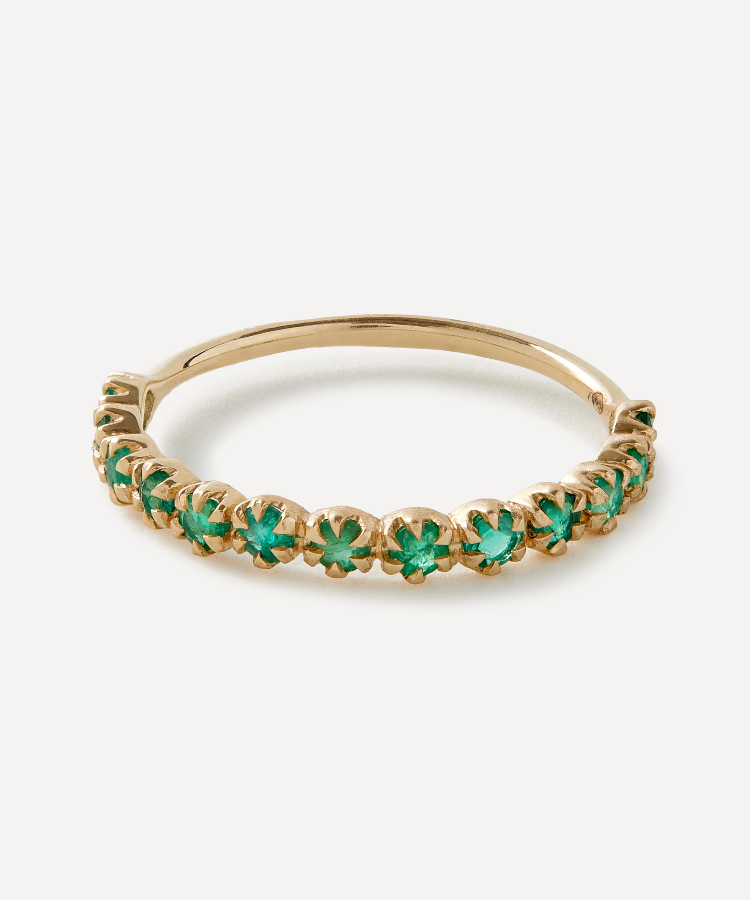Pascale Monvoisin - 9ct Gold Ava No.2 Emerald Ring image number 0