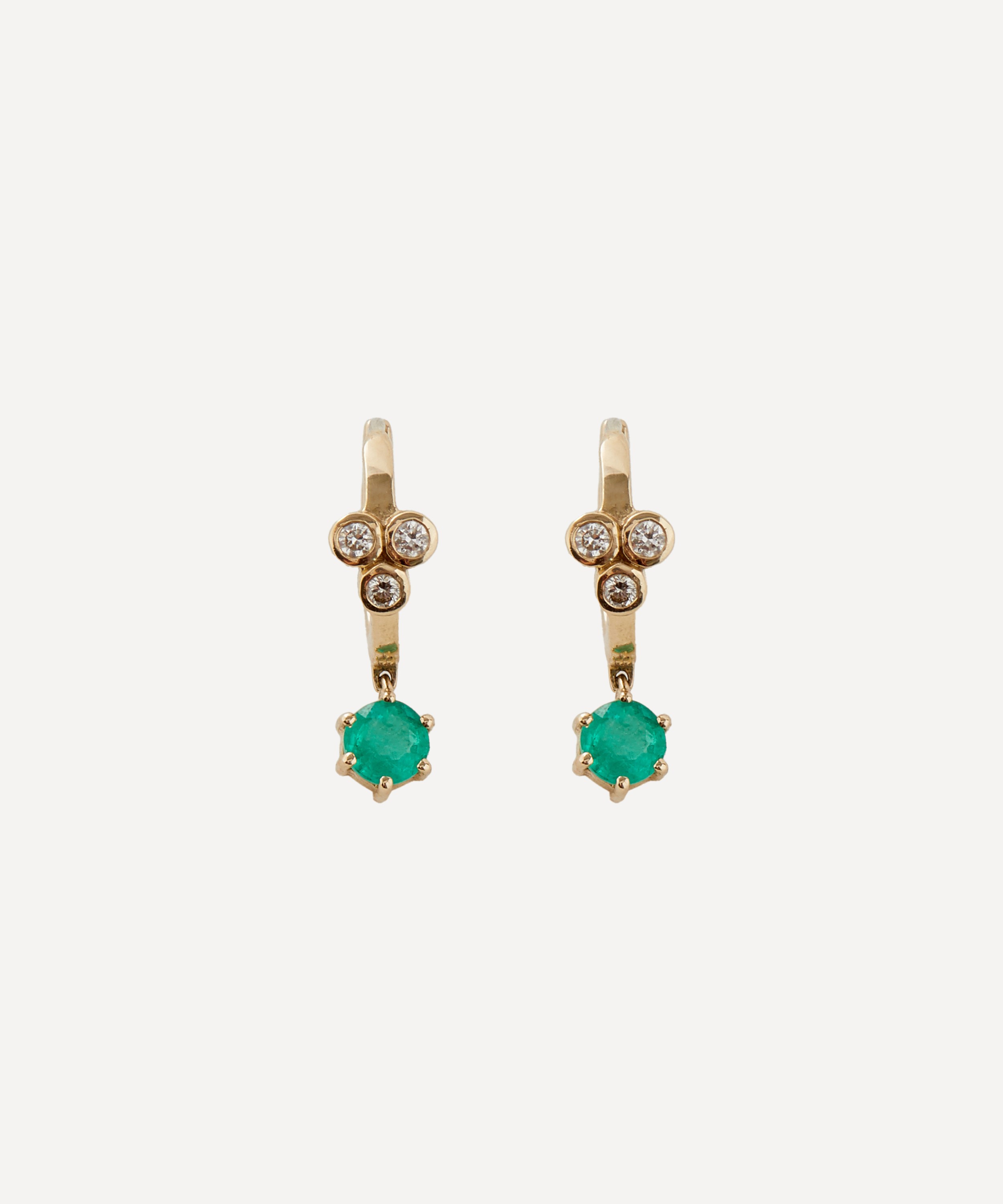 Pascale Monvoisin - 9ct Gold Mira No.3 Emerald Stud Earring image number 0