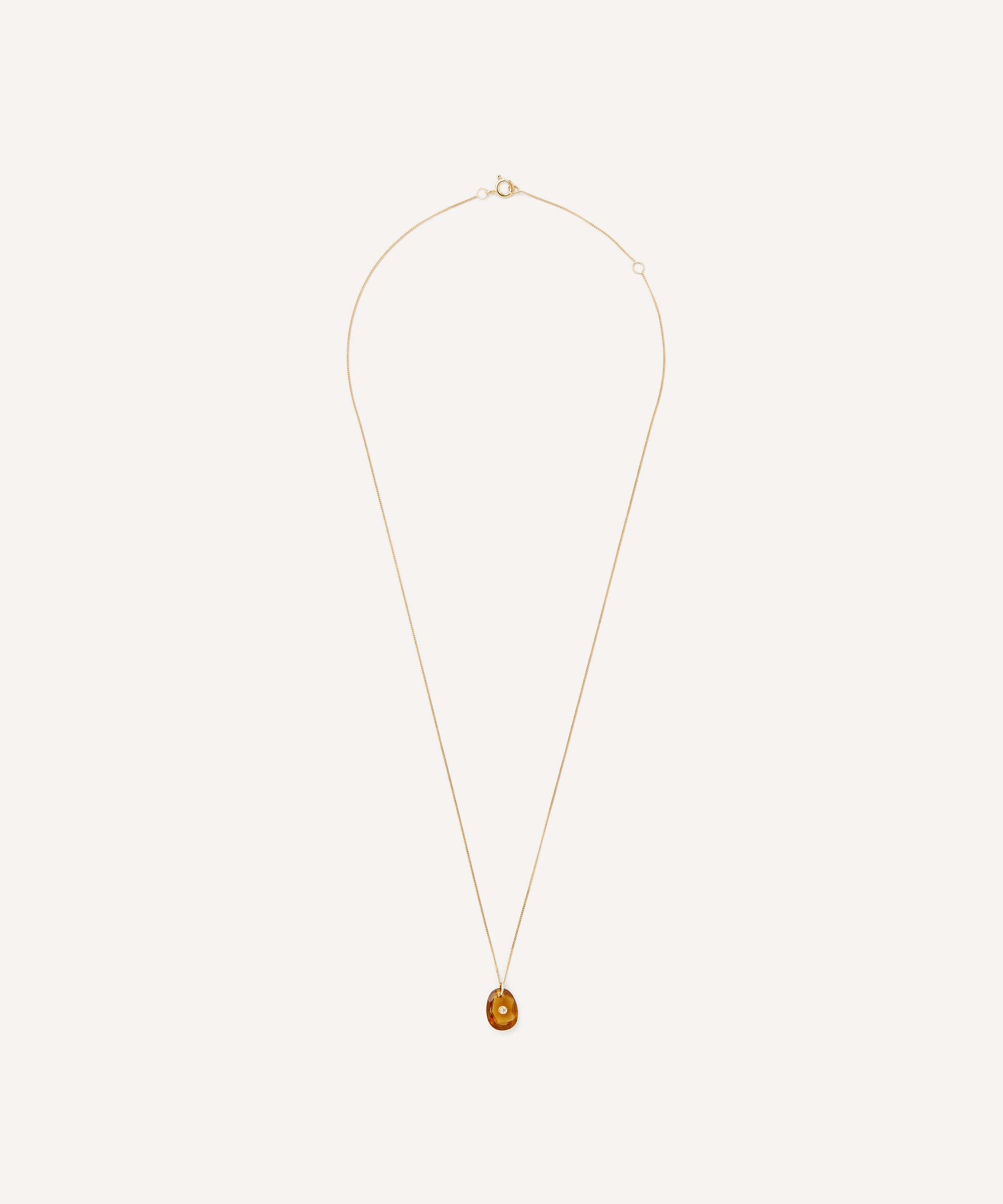 Pascale Monvoisin - 9ct Gold Orso No.1 Honey Quartz Necklace image number 2