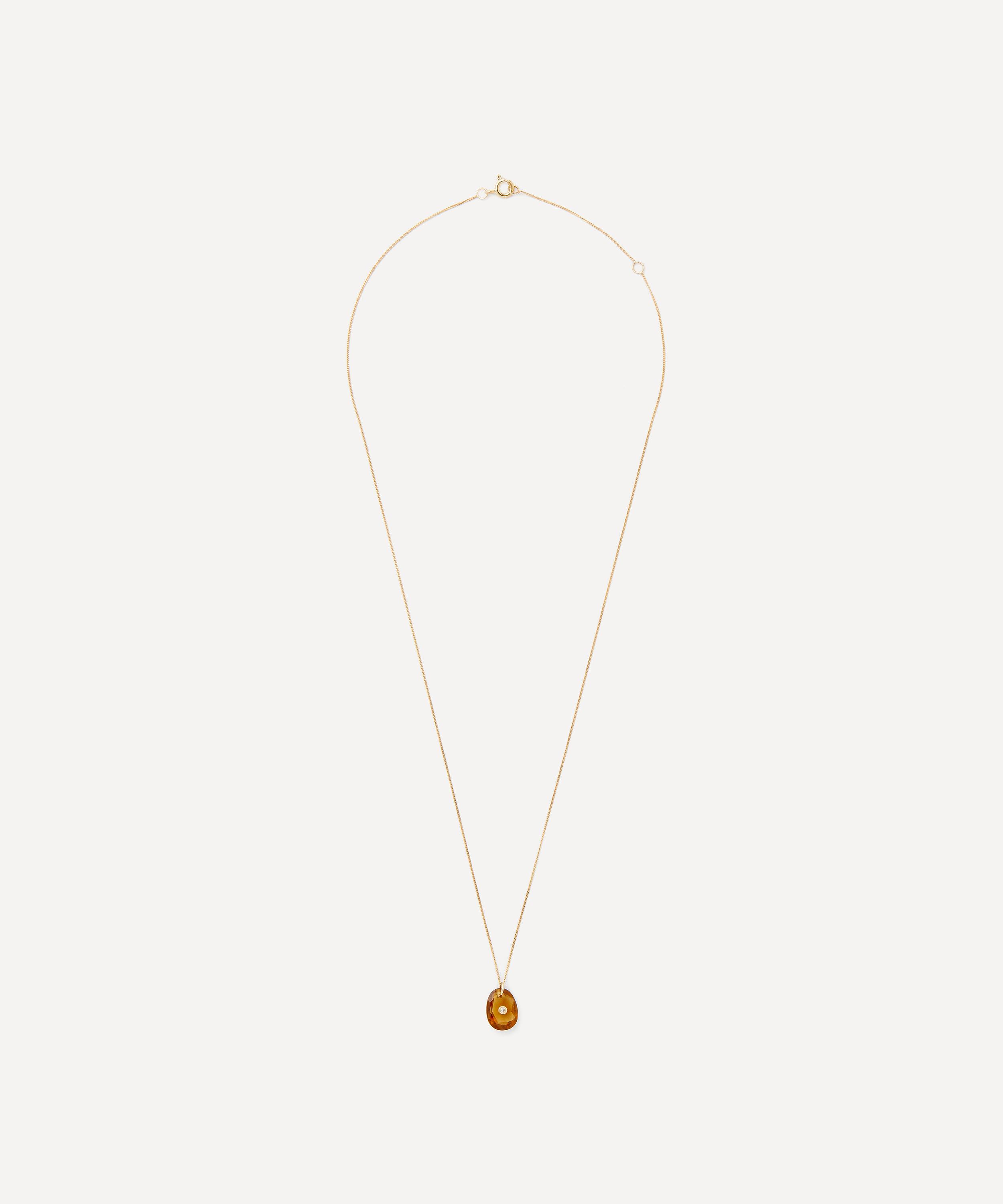 Pascale Monvoisin - 9ct Gold Orso No.1 Honey Quartz Necklace image number 2