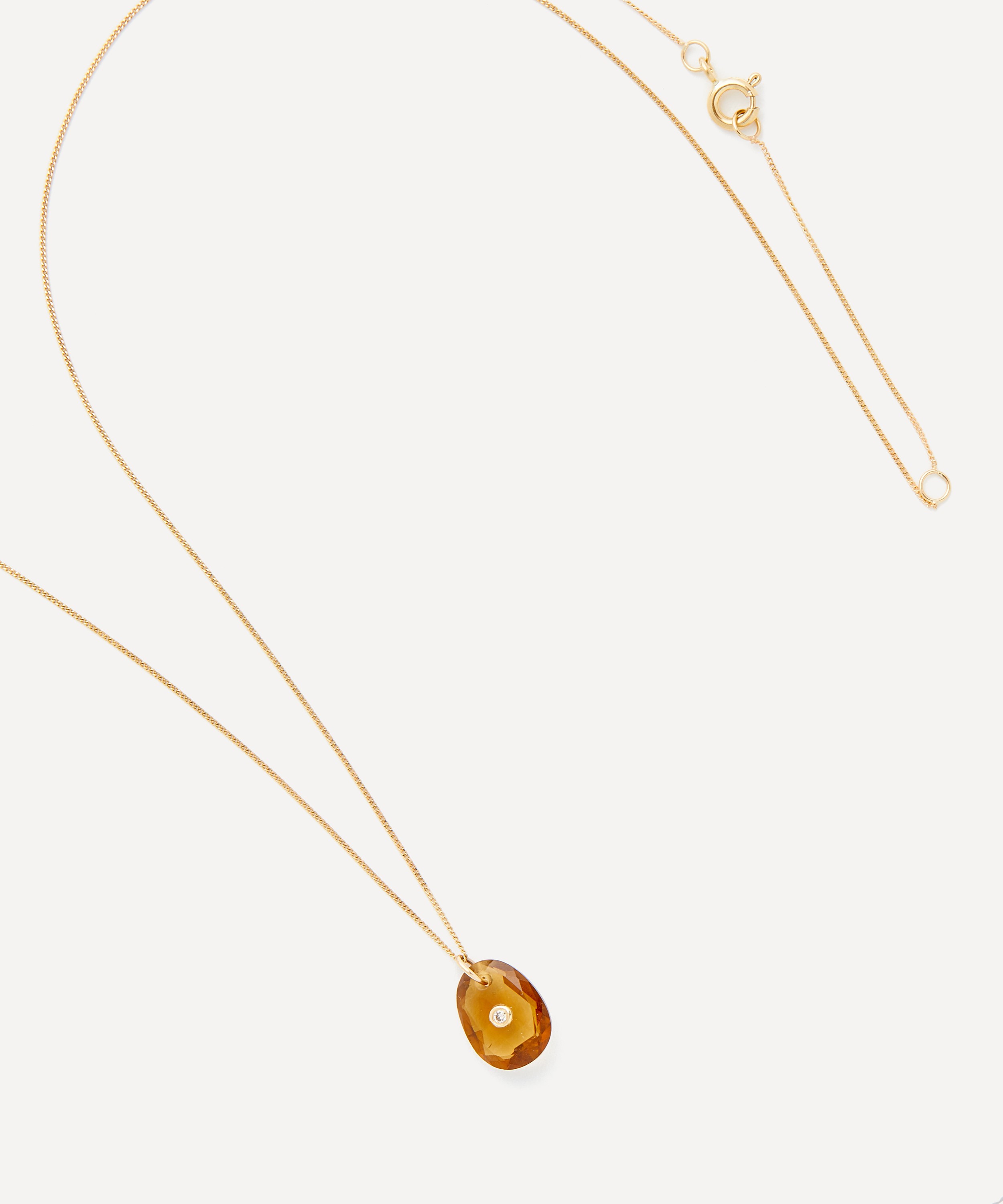 Pascale Monvoisin - 9ct Gold Orso No.1 Honey Quartz Necklace image number 3
