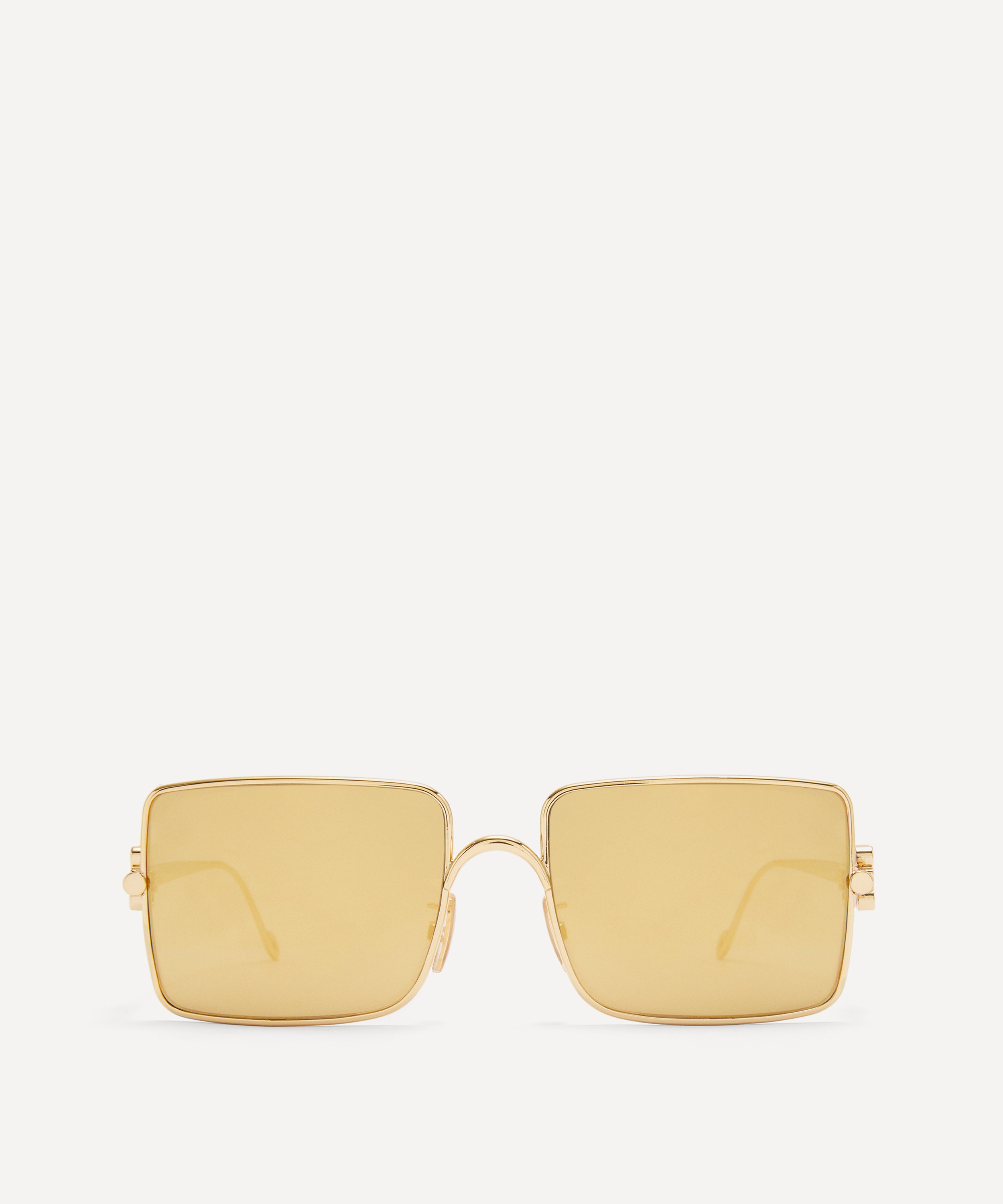 Loewe Anagram Metal Rectangular Sunglasses | Liberty