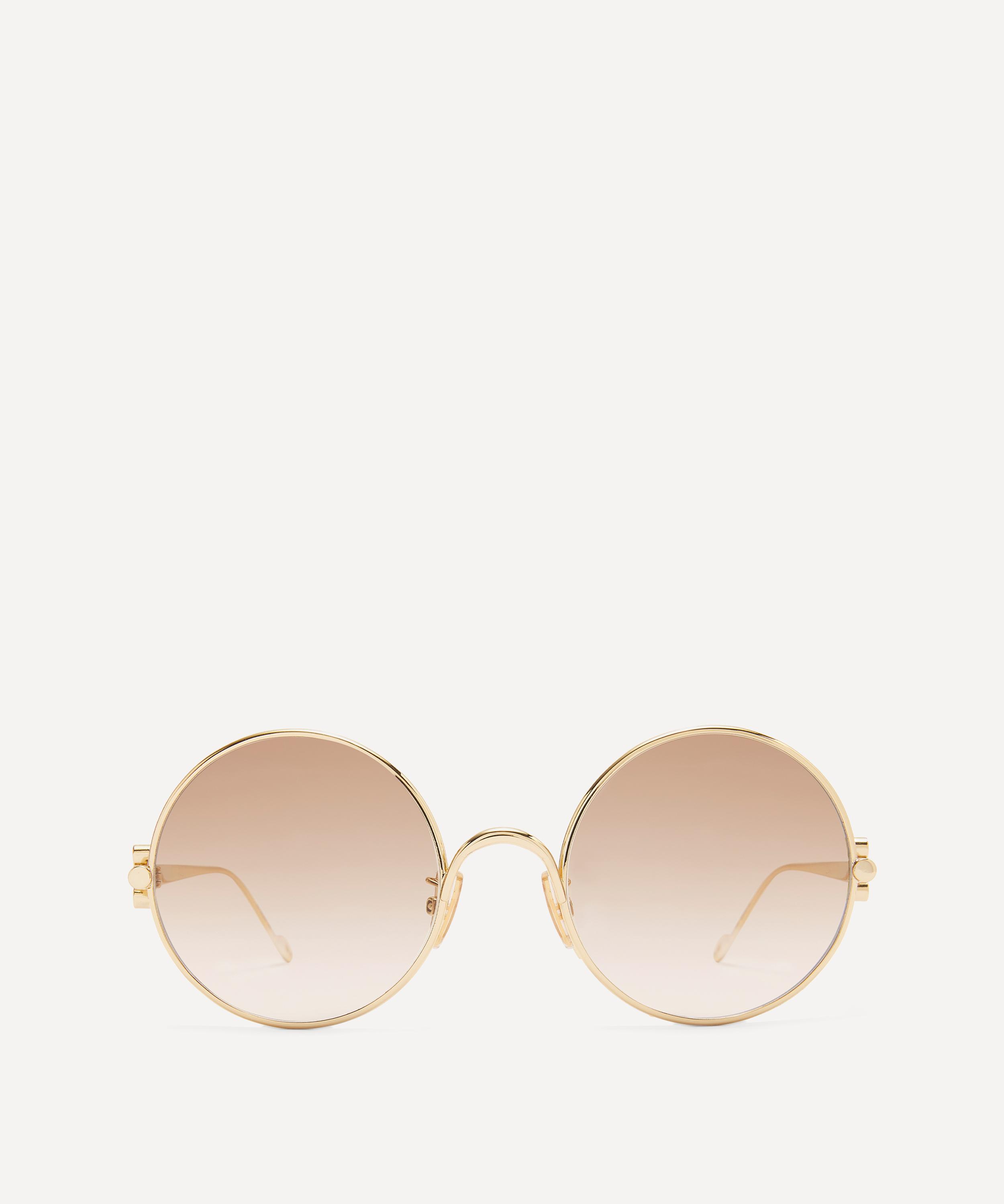 Anagram Flat Top Sunglasses in White - Loewe