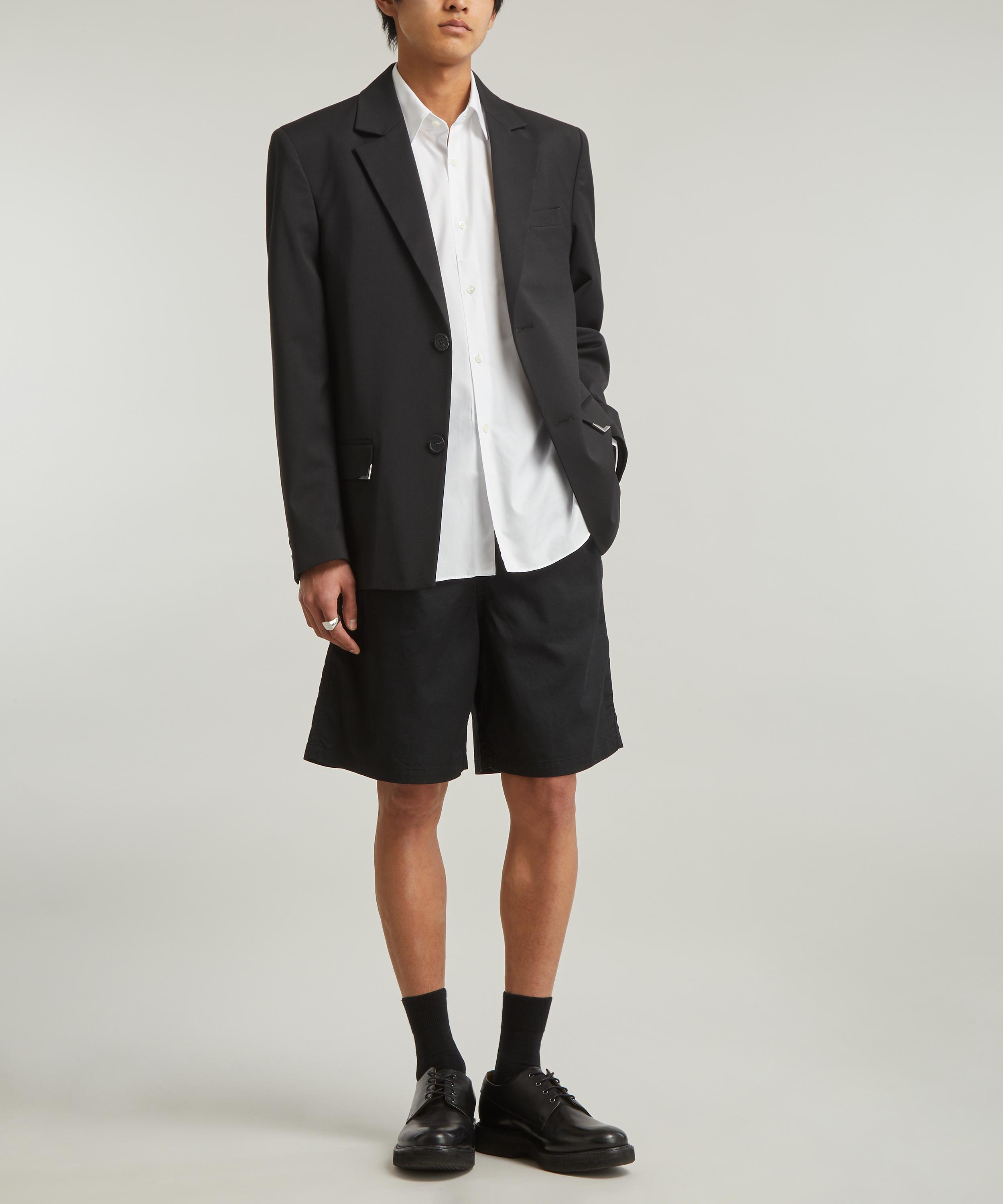 Comme des Garçons Play - Black Heart Appliqué Cotton Shirt image number 1