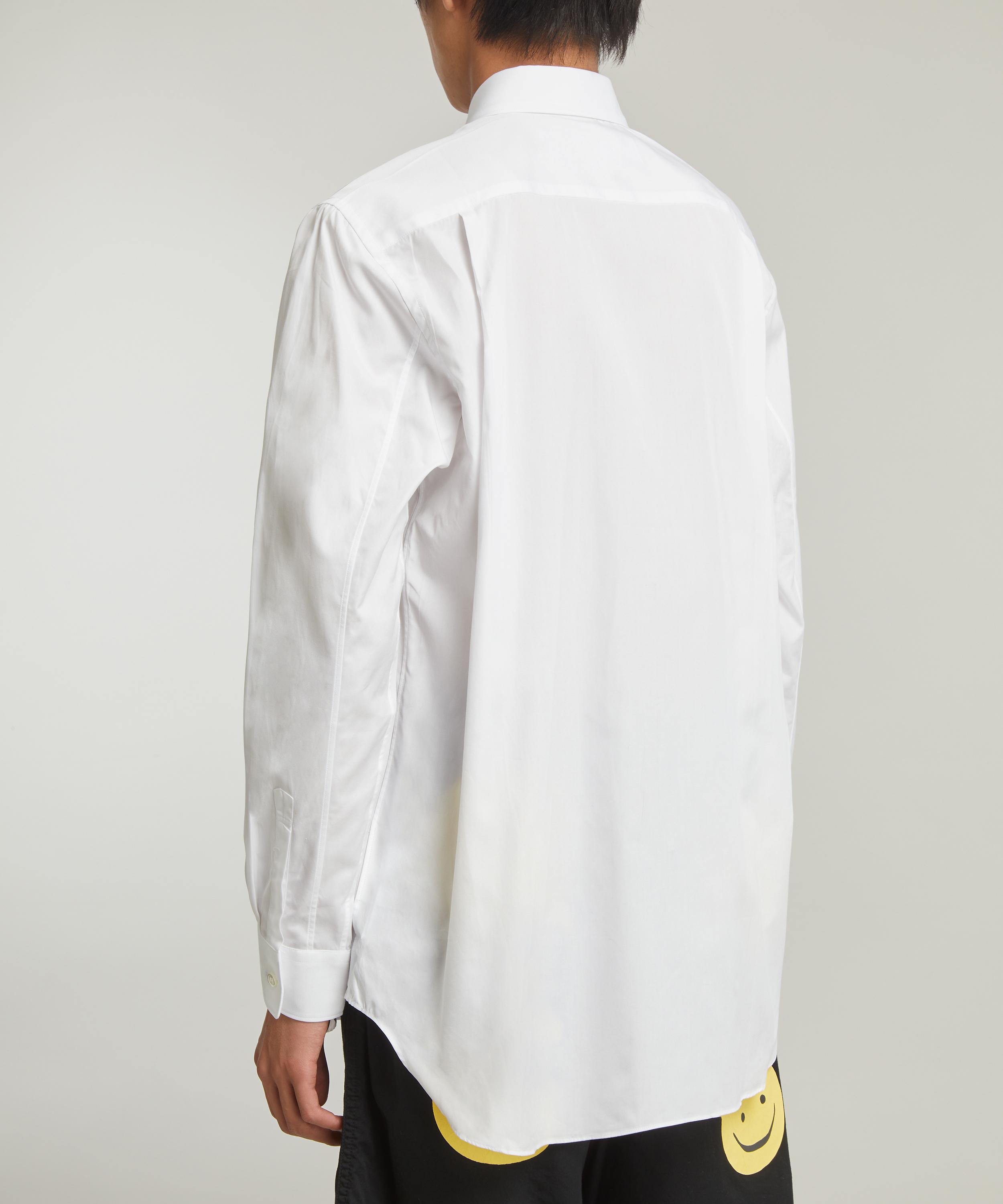 Comme des Garçons Play - Black Heart Appliqué Cotton Shirt image number 3