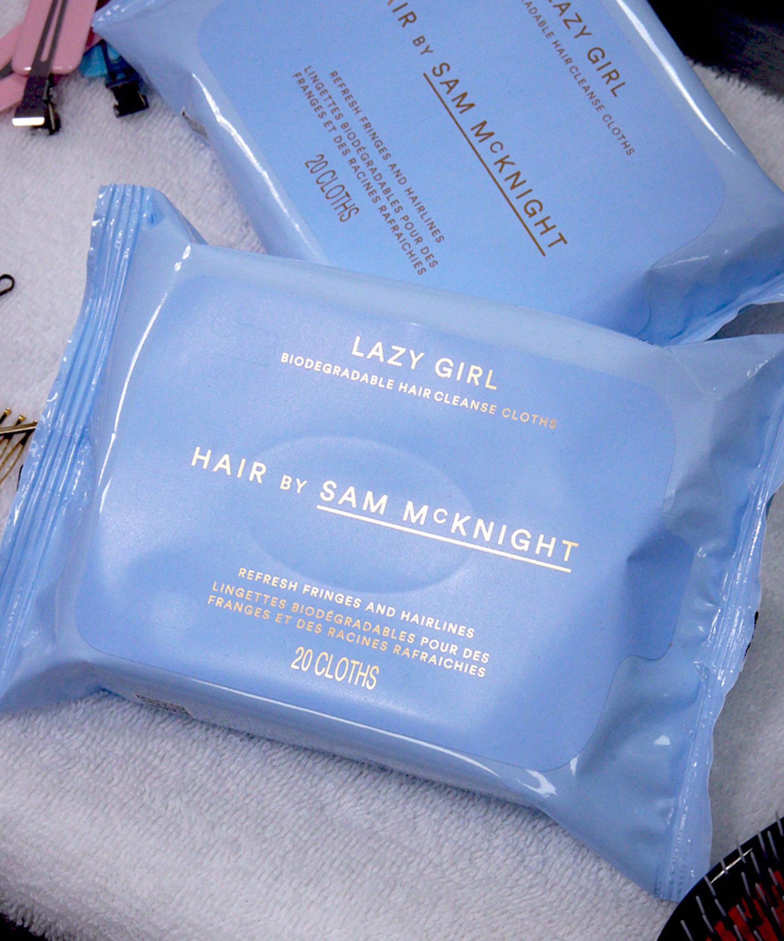 Hair by Sam McKnight - Lazy Girl Biodegradable Hair Cleanse Cloths Pack of 20 image number 2