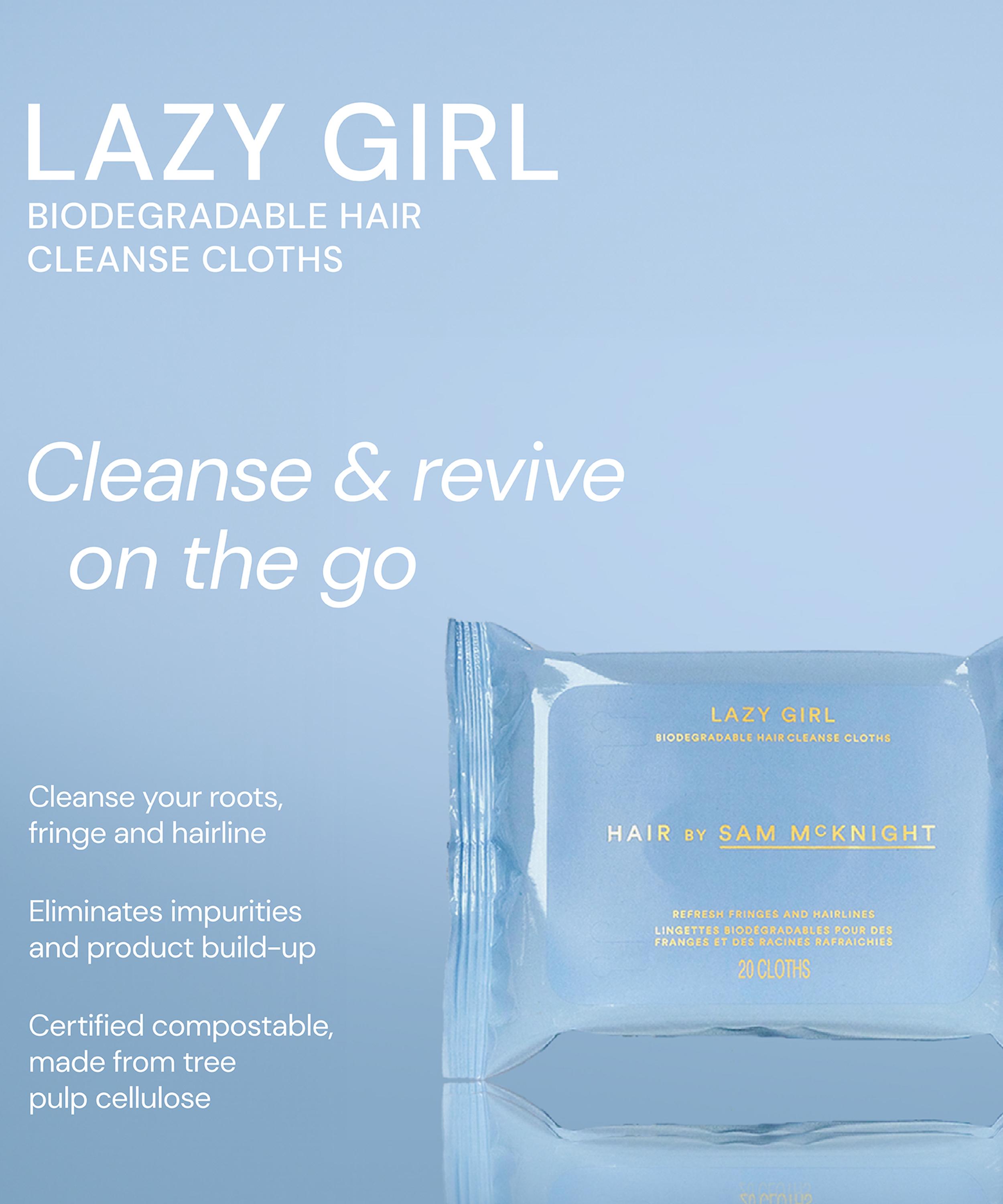 Hair by Sam McKnight - Lazy Girl Biodegradable Hair Cleanse Cloths Pack of 20 image number 3