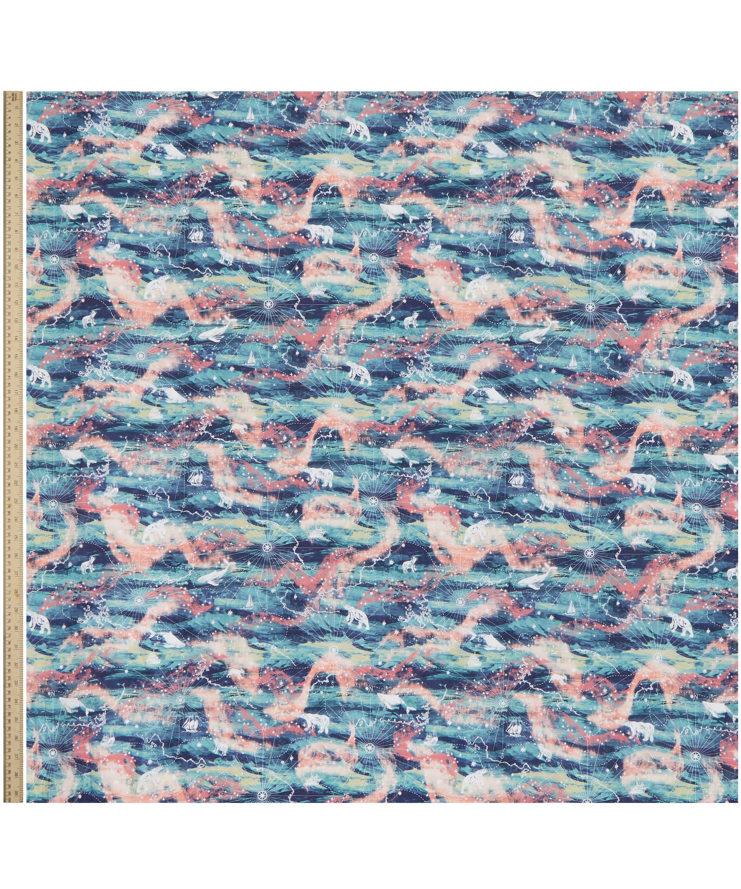 Book Binding Book Cloth Fabric Natural Cotton - Stormy Skies