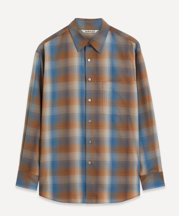 Auralee Super Light Wool Check Shirt | Liberty