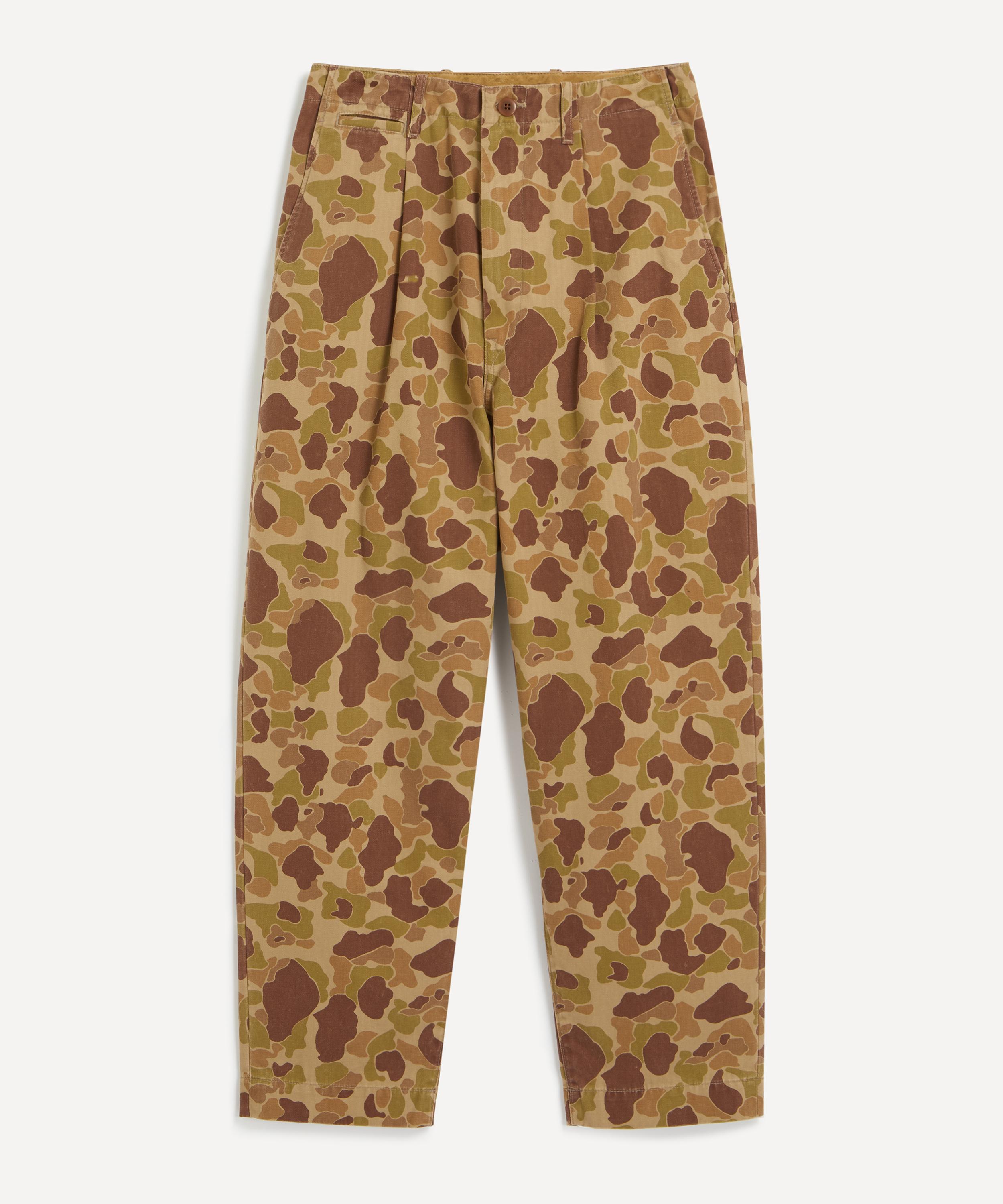 Camouflage-Print Cotton-Twill Trousers