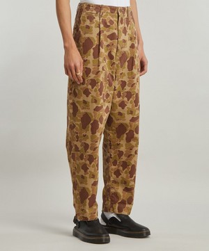 Kapital - Camouflage-Print Cotton-Twill Trousers image number 2