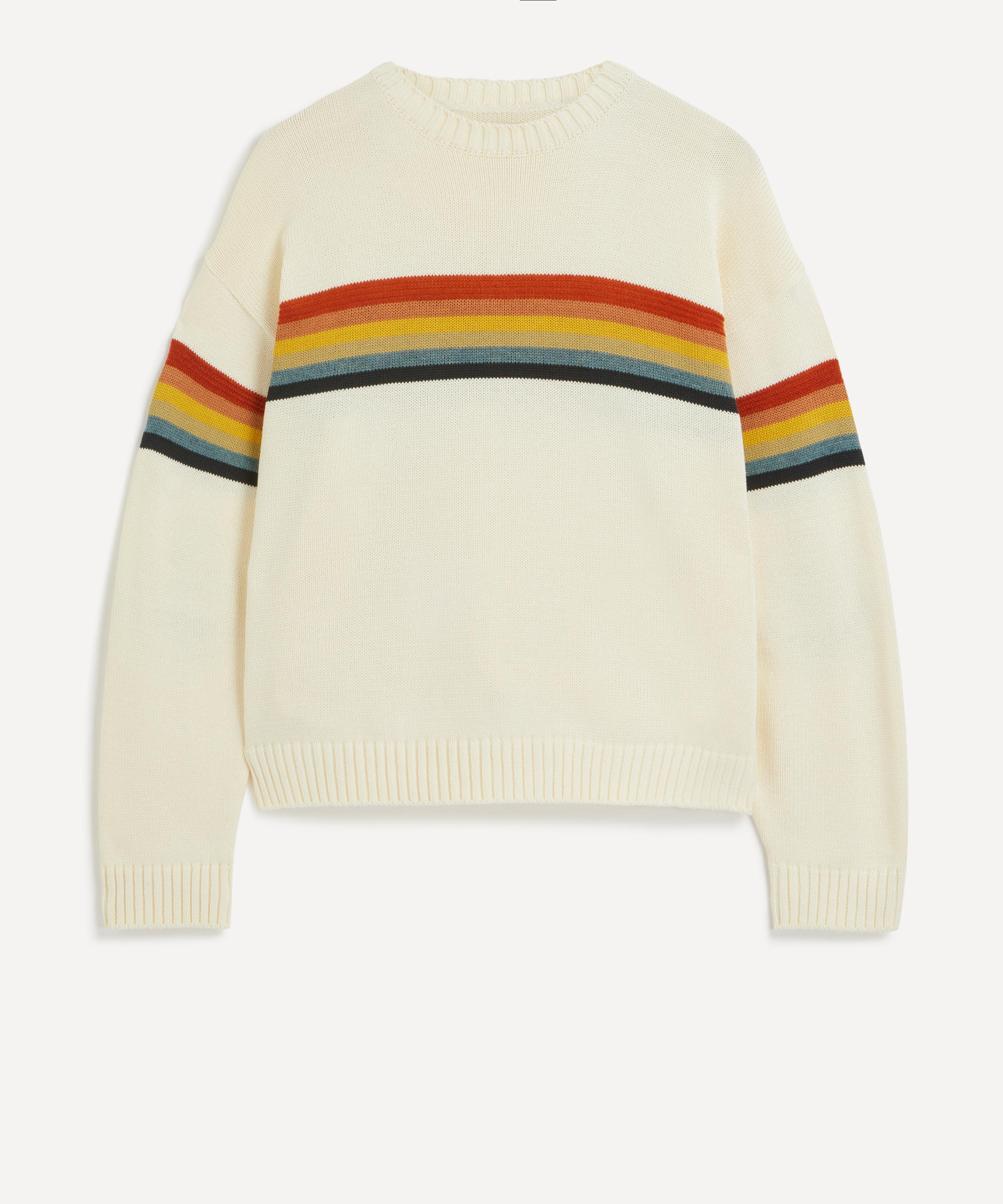 Kapital - 5g Knit Rainbow Smiley Jumper image number 0