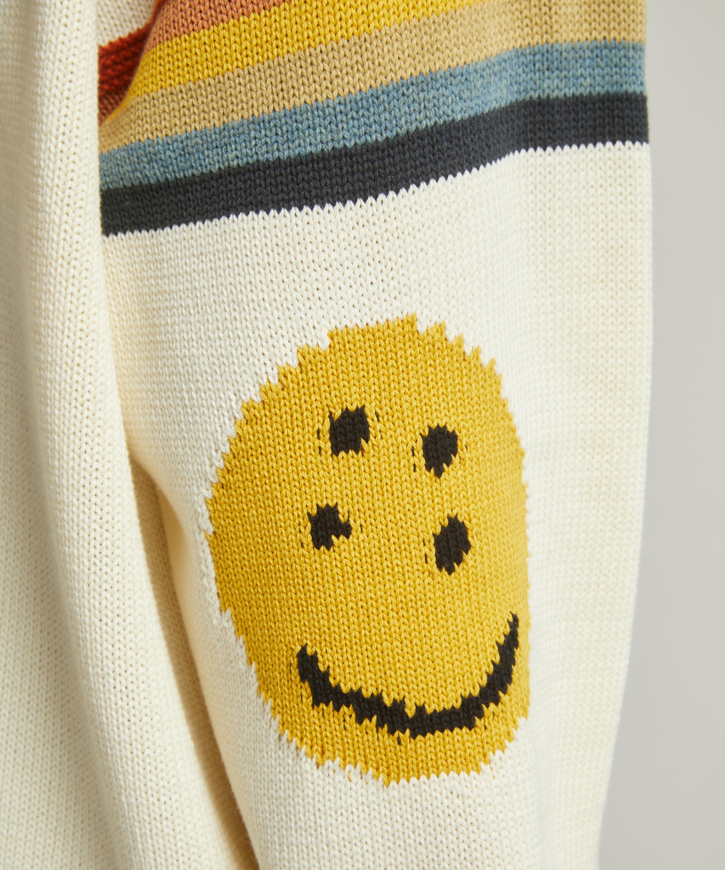 Kapital 5g Knit Rainbow Smiley Jumper | Liberty