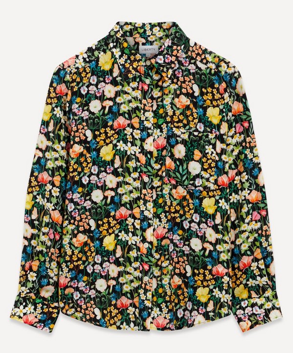Liberty - Jude's Floral Relaxed Silk Shirt image number null