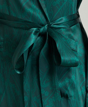 Liberty - Nouveau Ianthe Silk Satin Long Robe image number 4