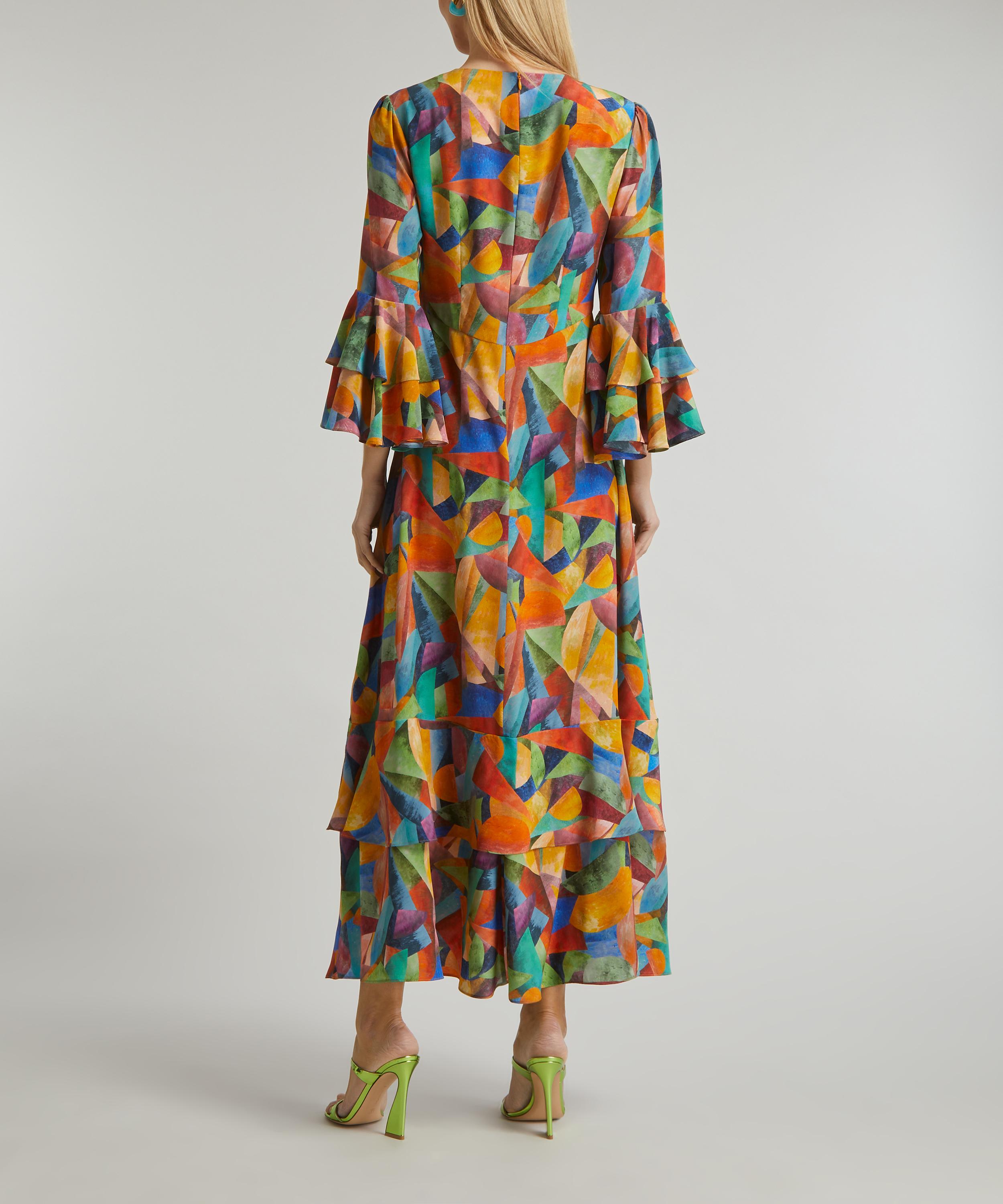 Liberty - Future Liberty Silk Gala Maxi Dress image number 3