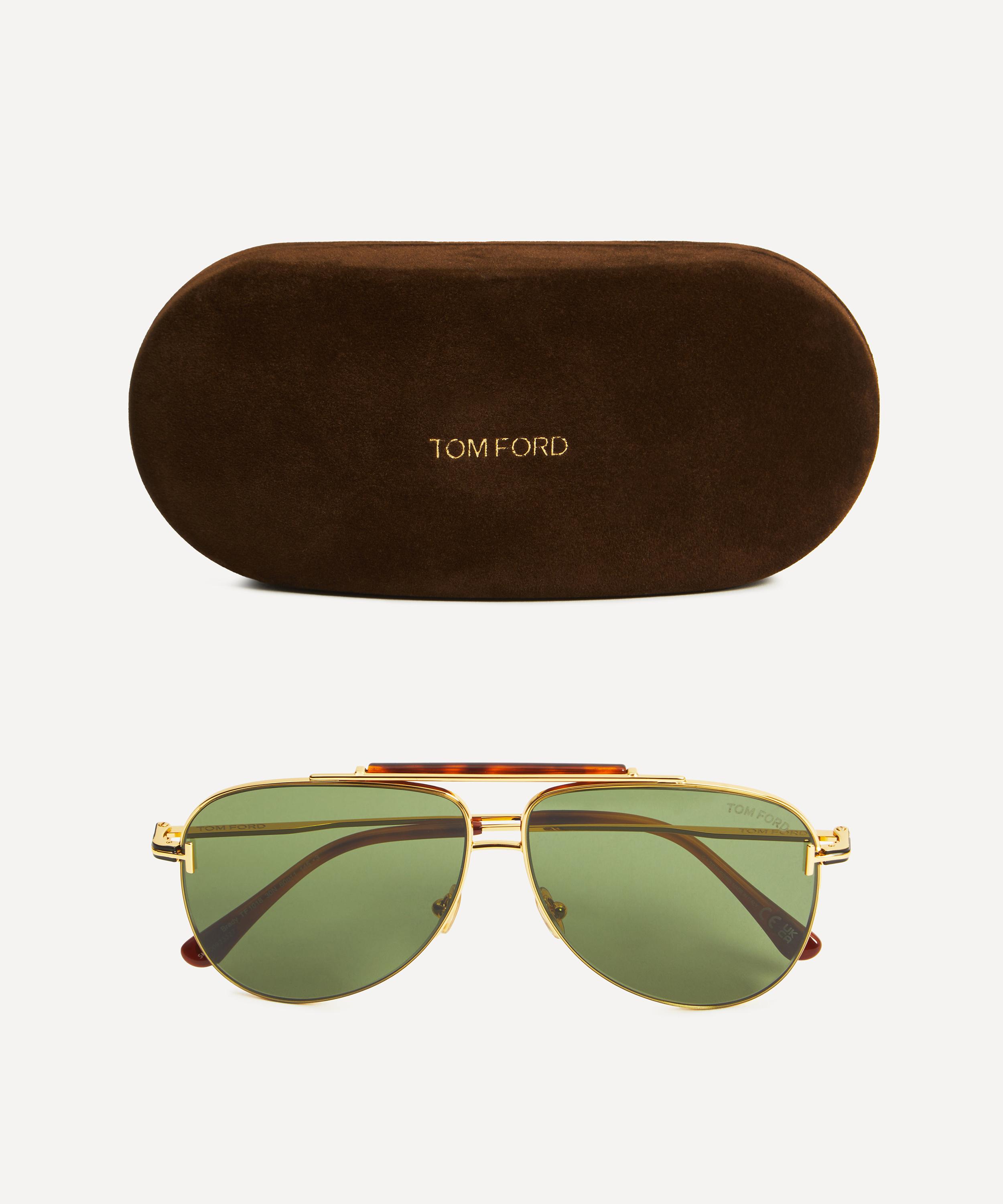 Tom Ford - Brady Metal Aviator Sunglasses image number 3