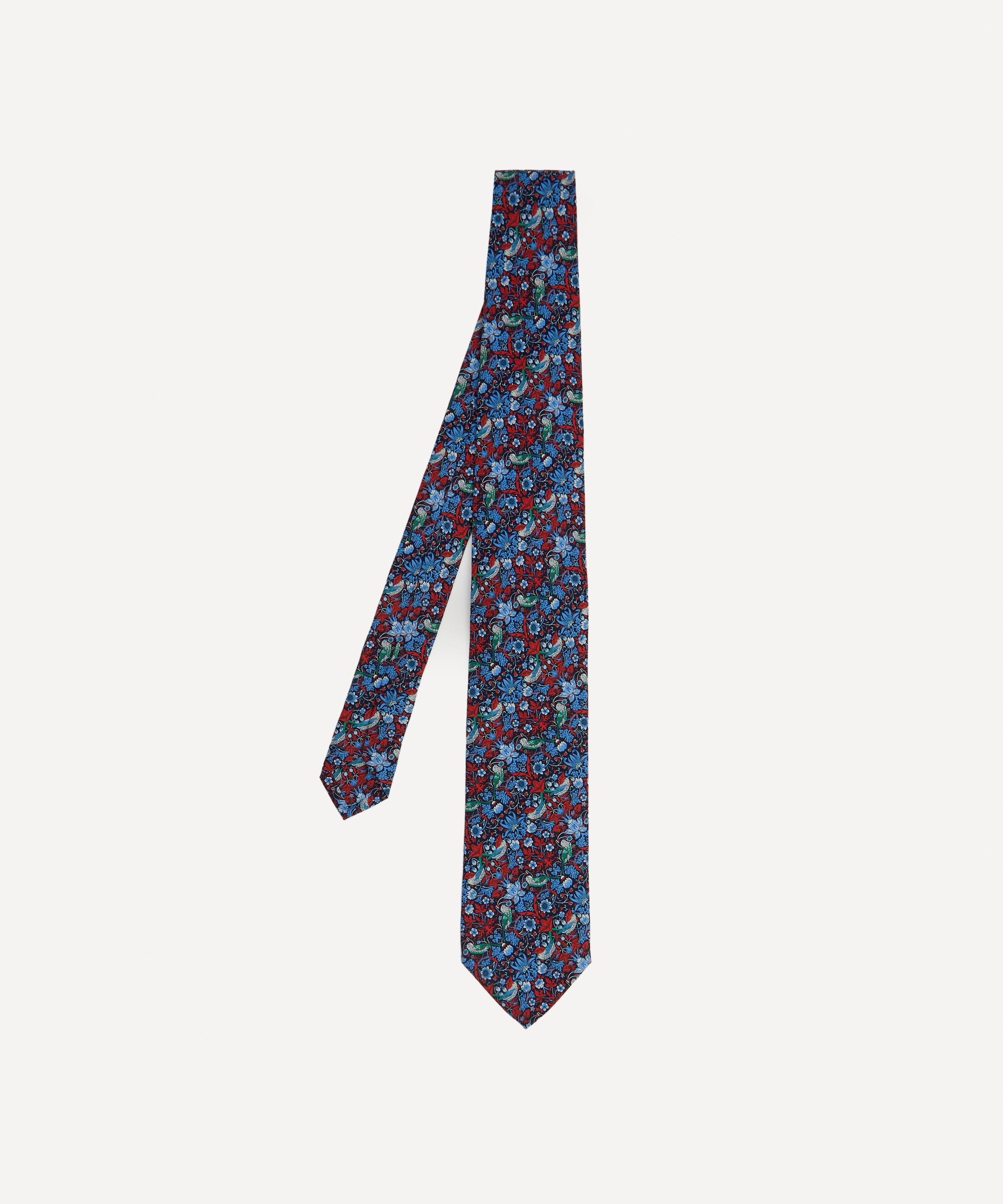 Liberty Strawberry Thief Printed Silk Tie | Liberty