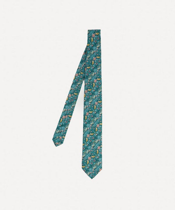 Liberty - Strawberry Thief Printed Silk Tie image number null