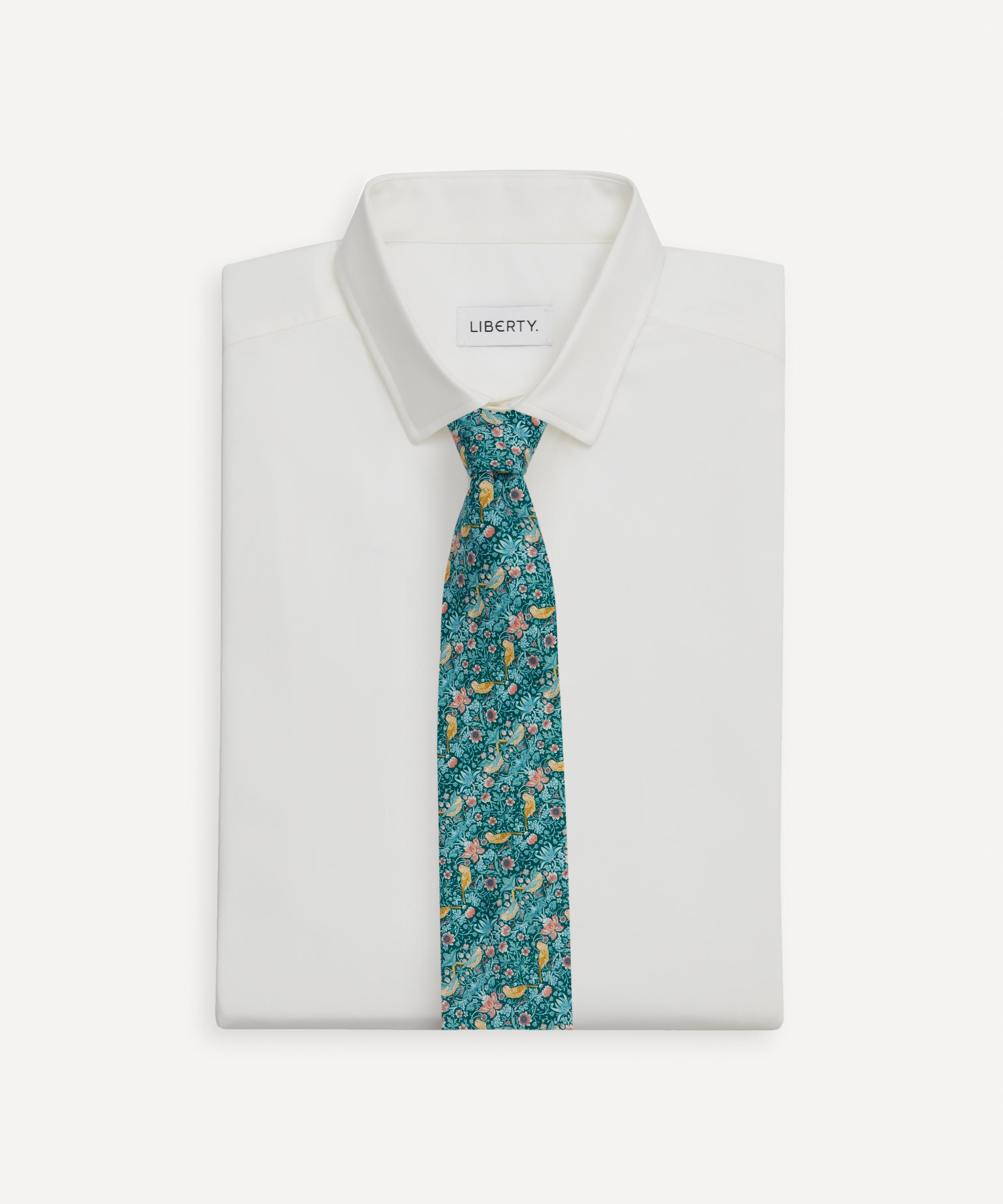Liberty - Strawberry Thief Printed Silk Tie image number 1