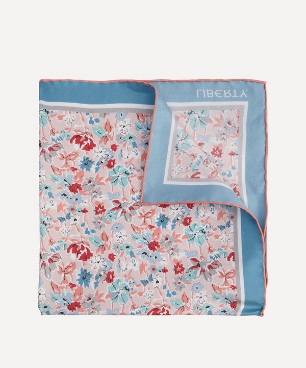 Liberty - California Bloom Silk Pocket Square image number null