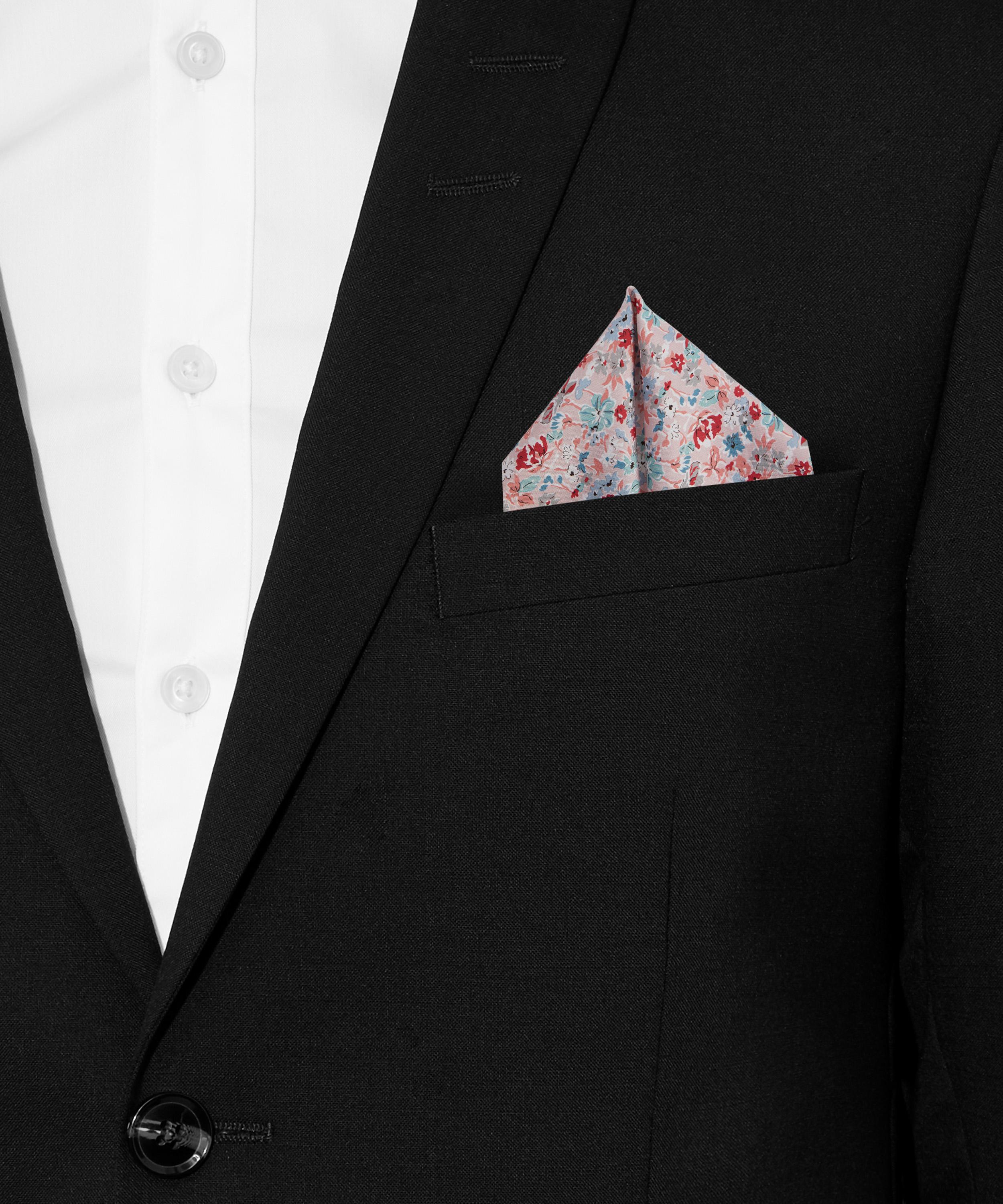 Liberty - California Bloom Silk Pocket Square image number 1