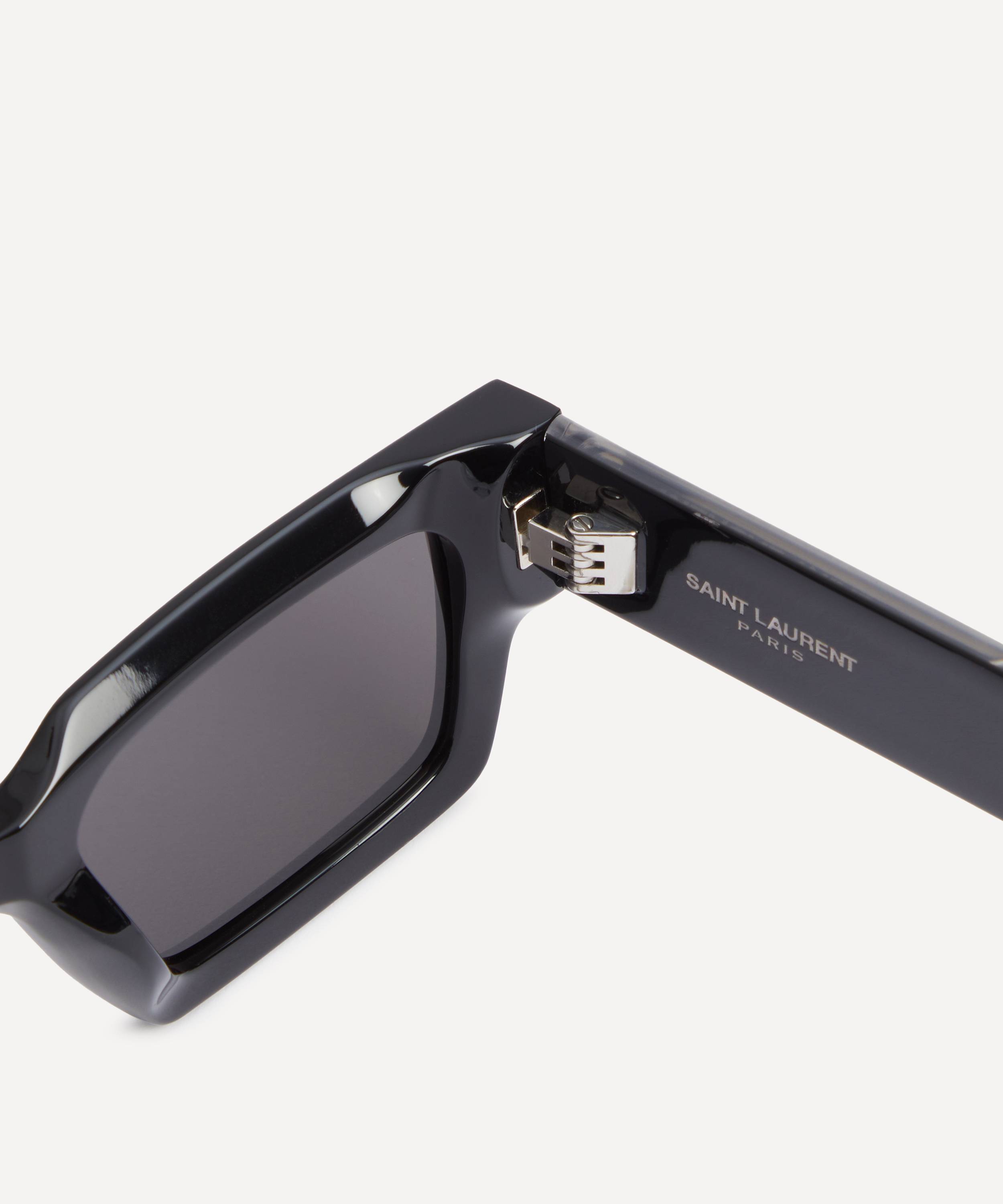 Saint Laurent Men's Naked Wirecore Rectangular Sunglasses