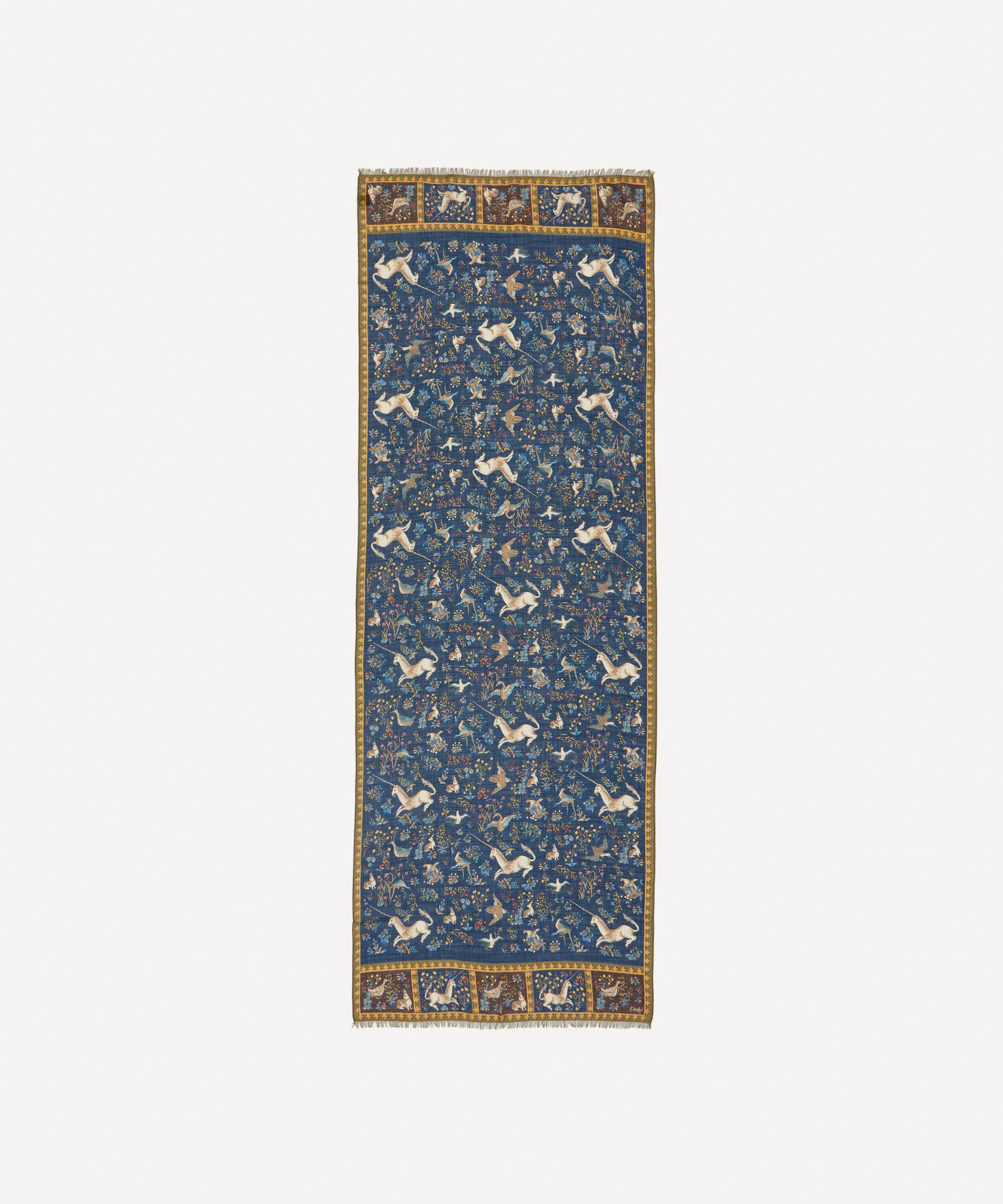 Drakes - Unicorn Wool-Silk Scarf image number 0