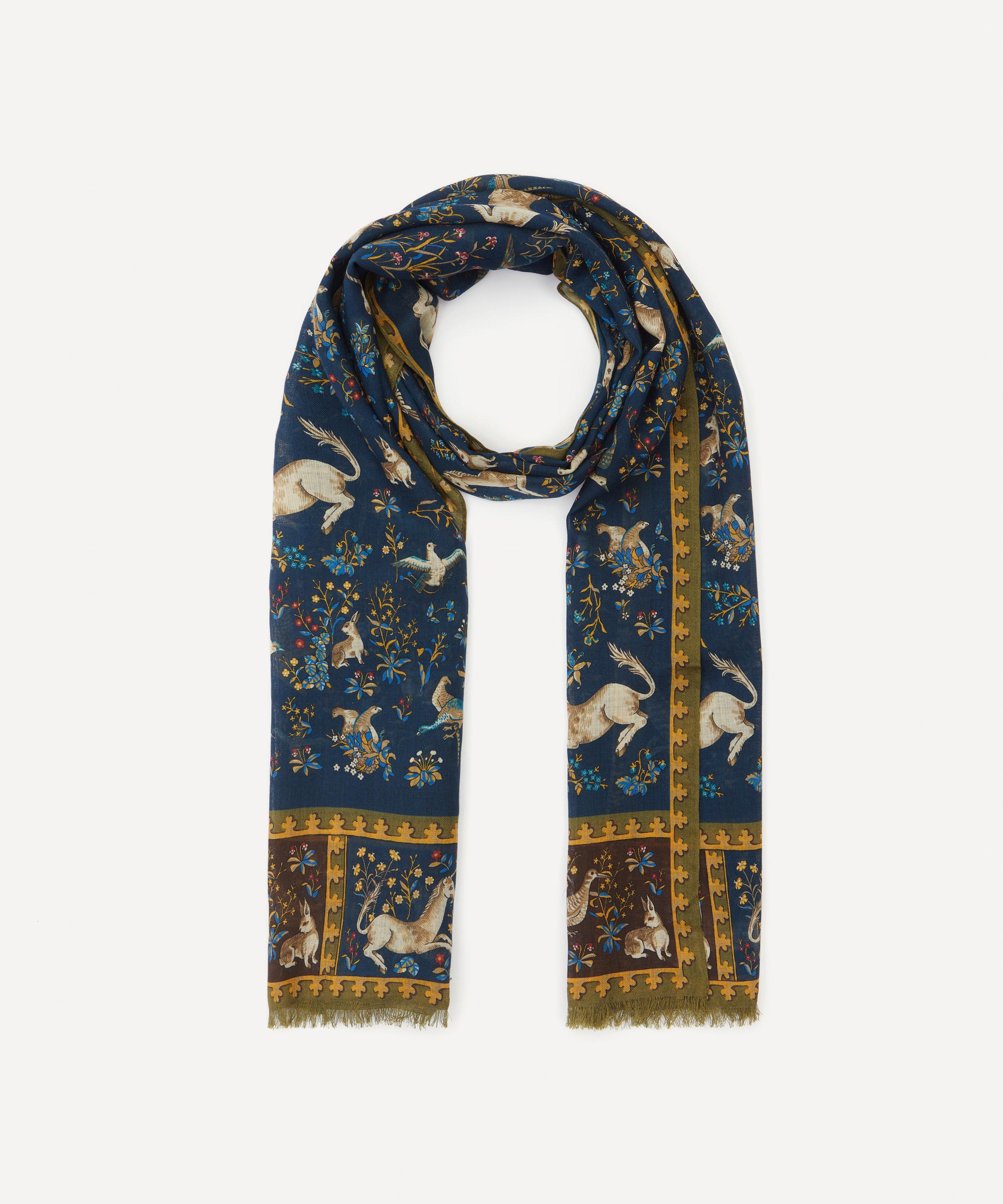 Drakes - Unicorn Wool-Silk Scarf image number 1