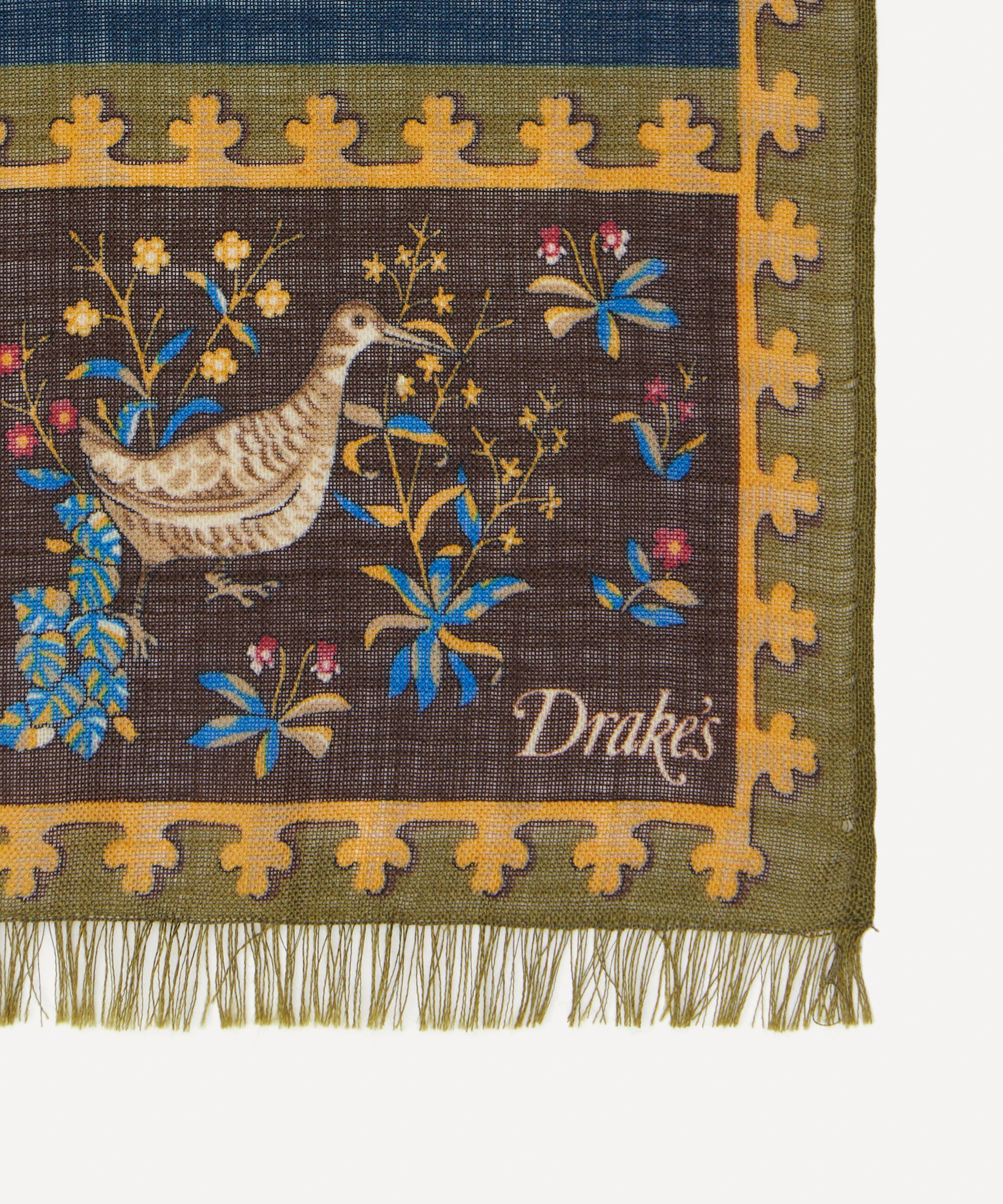 Drakes - Unicorn Wool-Silk Scarf image number 2