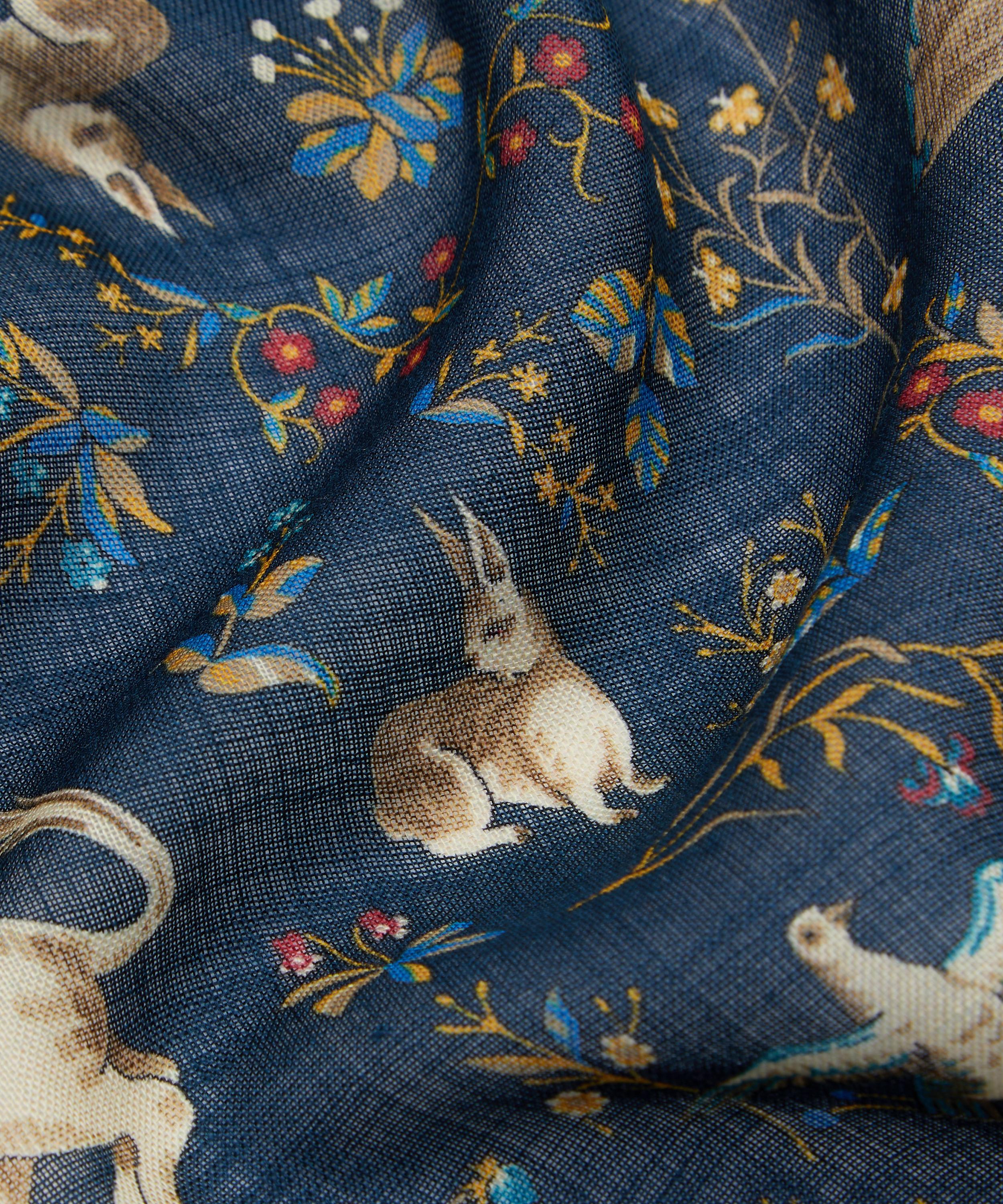 Drake's Men's Unicorn Print Wool-Silk Scarf