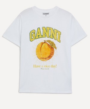 Ganni - Relaxed Peach T-Shirt image number 0
