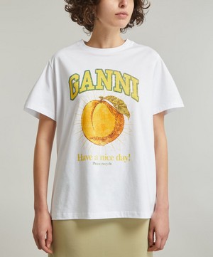 Ganni - Relaxed Peach T-Shirt image number 2