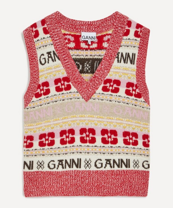 Ganni - Logo Wool Mix Vest
