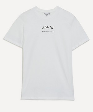 Ganni - Relaxed O-Neck T-Shirt image number 0