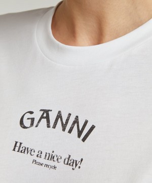 Ganni - Relaxed O-Neck T-Shirt image number 4