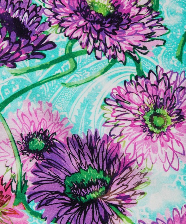 Ungaro - Flower with Paisley Background Silk Crepe Satin
