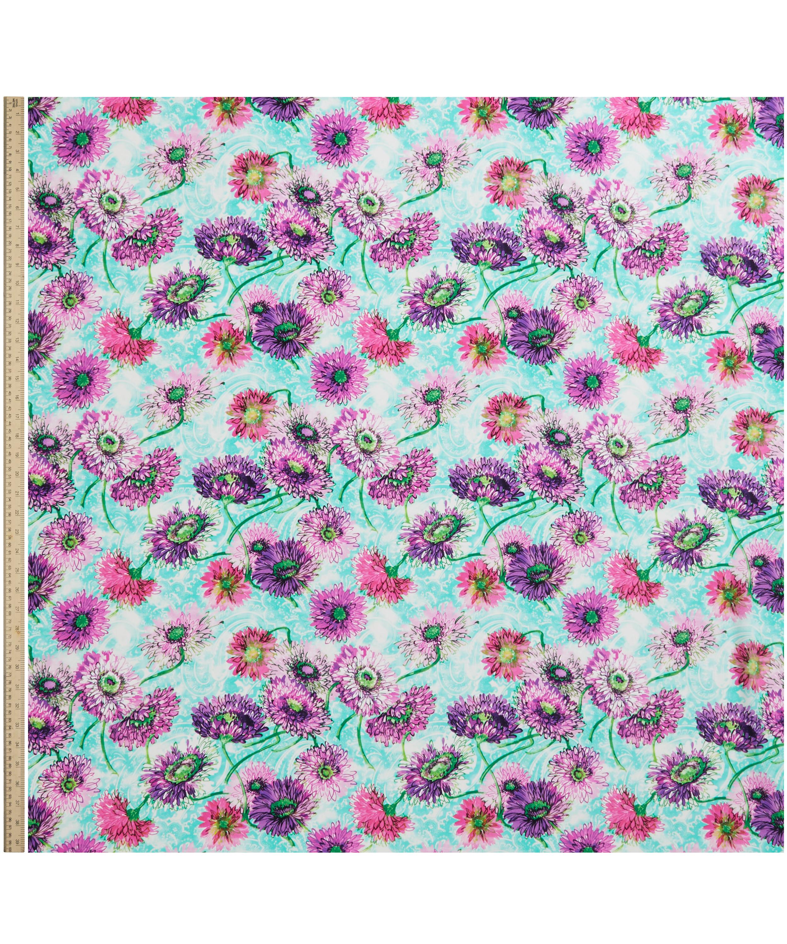 Ungaro - Flower with Paisley Background Silk Crepe Satin image number 1