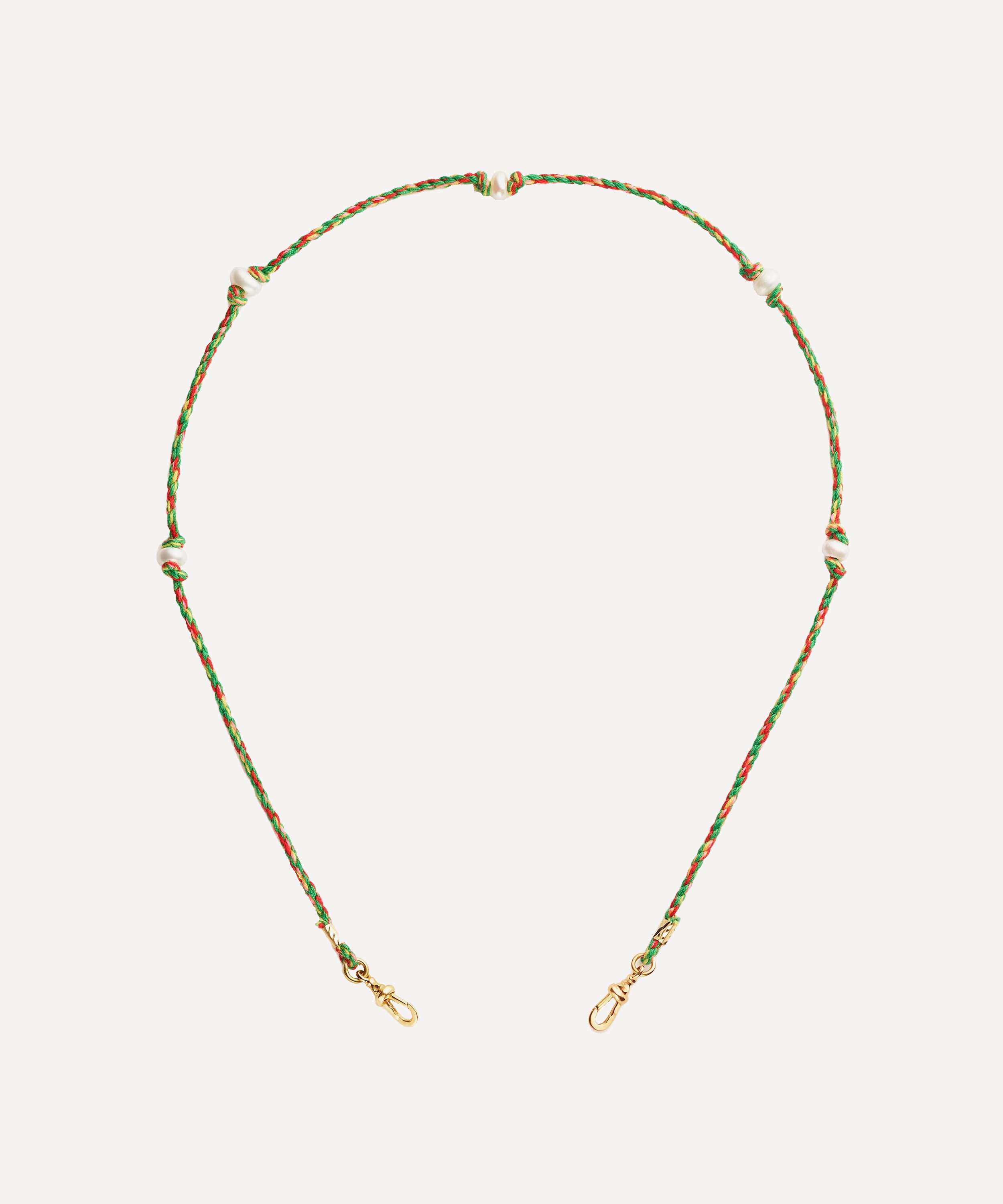 Marie Lichtenberg - 9ct Gold Mauli Pearl Rasta Necklace image number 0